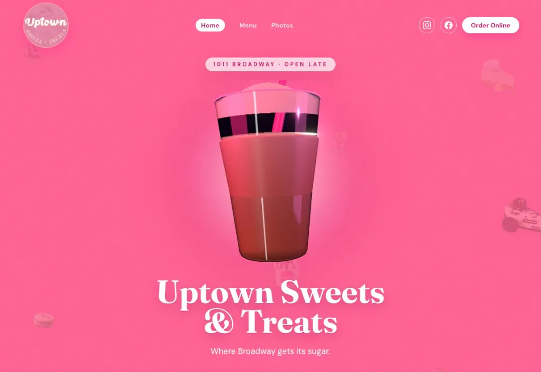The UPTOWN SWEETS experience built by gray28